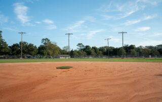 Softball field at Max Griffin Park in Foley, Alabama, where LED lighting improvements are planned.